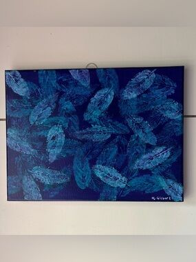 Midnight Leaves – Original Acrylic Painting